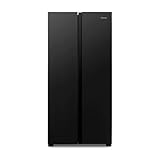 Hisense RS566N4AB1 - Frigorífico Side By Side Americano, Total No Frost, Capacidad 445 L, 1,78 m Alto, Silencioso 42