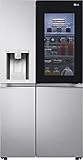 LG GSXV91MBAF - Frigorífico americano Side de InstaView Total No Frost con congelador, 635 L, dispensador de agua y hielo UV Nano, Door Cooling, Linear Cooling - Nevera inteligente con Wi-Fi y Freezer